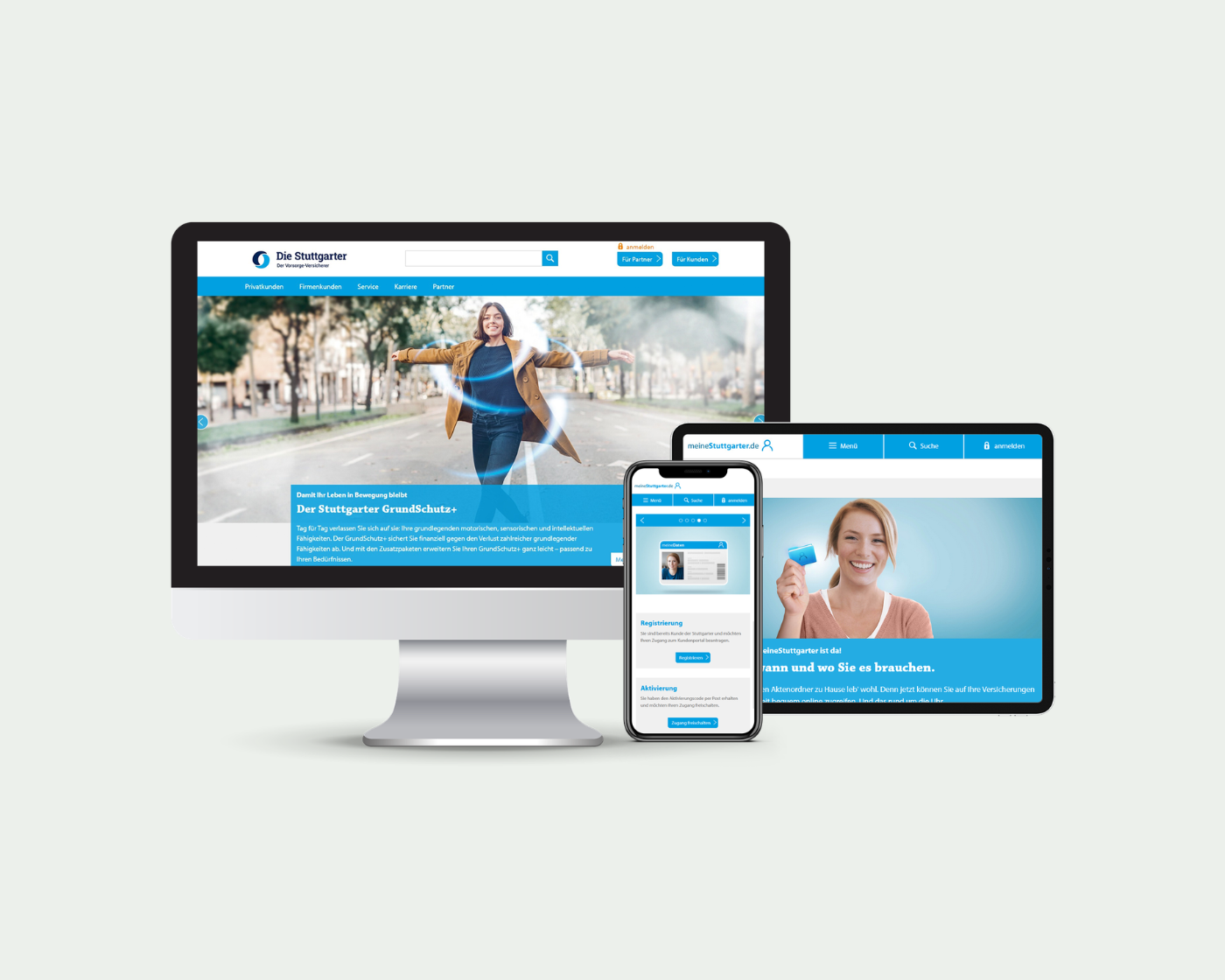 Mock-up Stuttgarter Versicherung