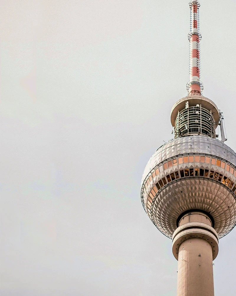 CloseUp Auschnitt vom Berliner Fernsehturm