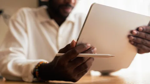 laptop, person